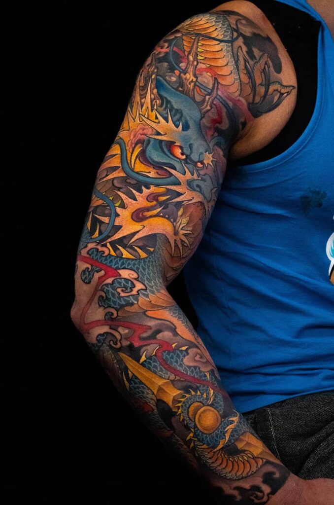 blue dragon long sleeve