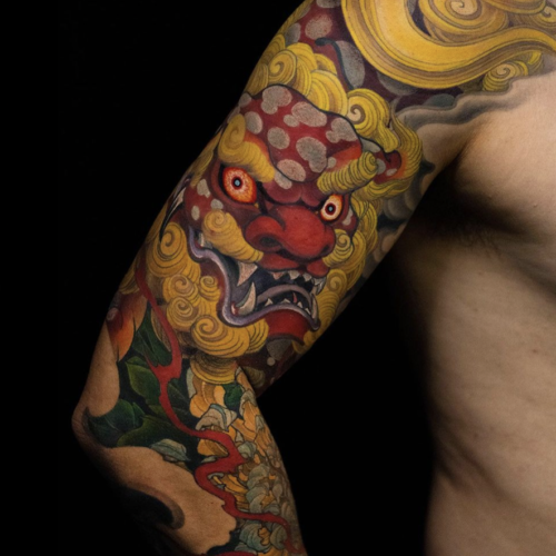 Ink of Guardians: The beauty of Foo Dog Tattoo